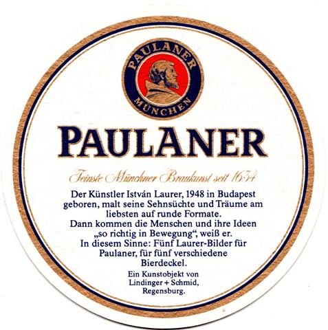 mnchen m-by paulaner rund 1a (215-der knstler istvan laurer) 